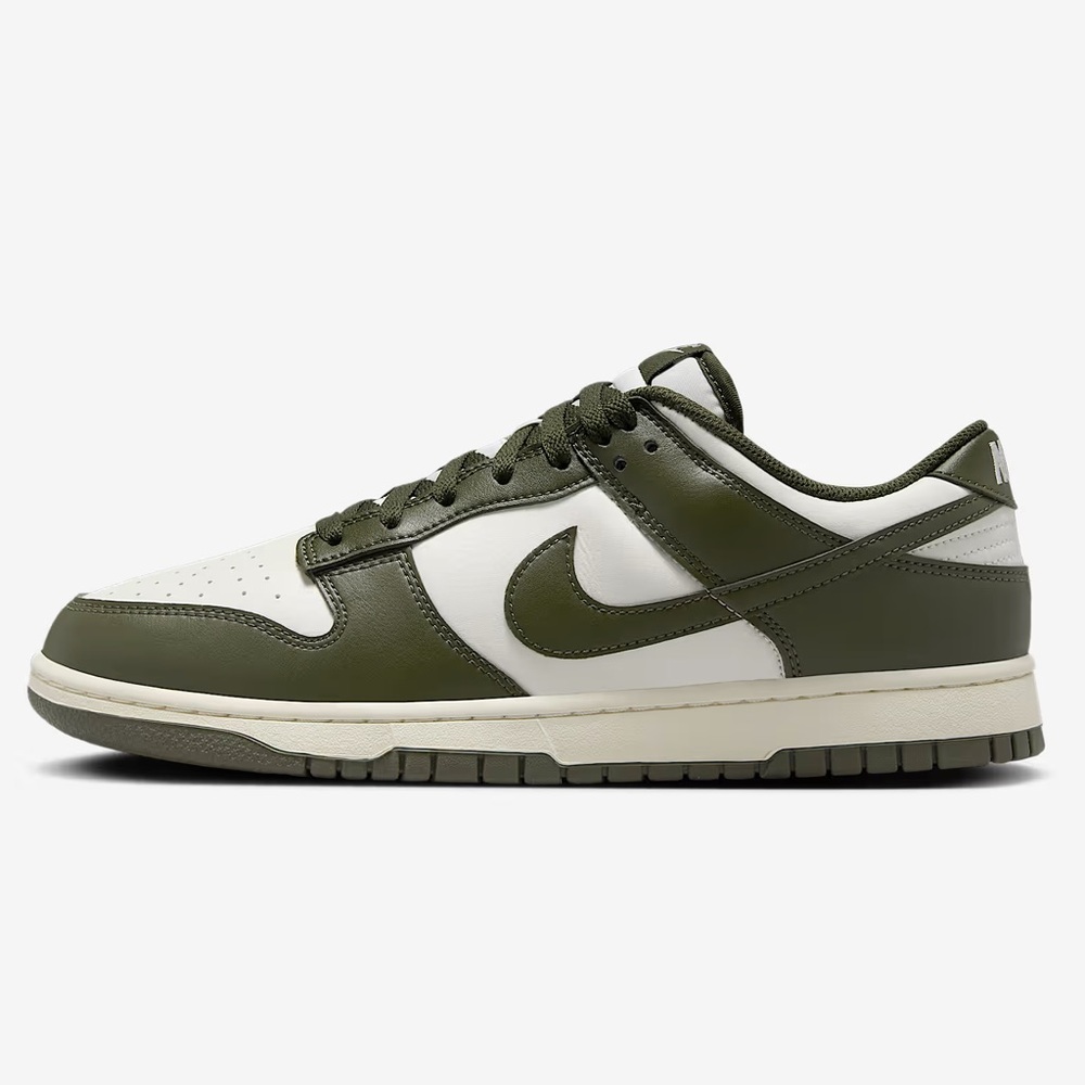 Nike Dunk Low in Olive Green and White Men’s Size 10.5